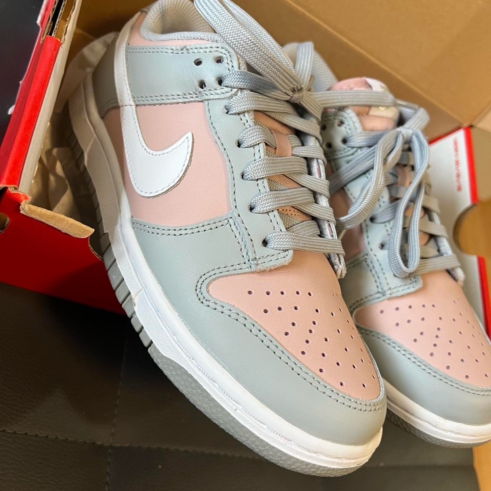 Nike Pastel Pink and Gray Dunk